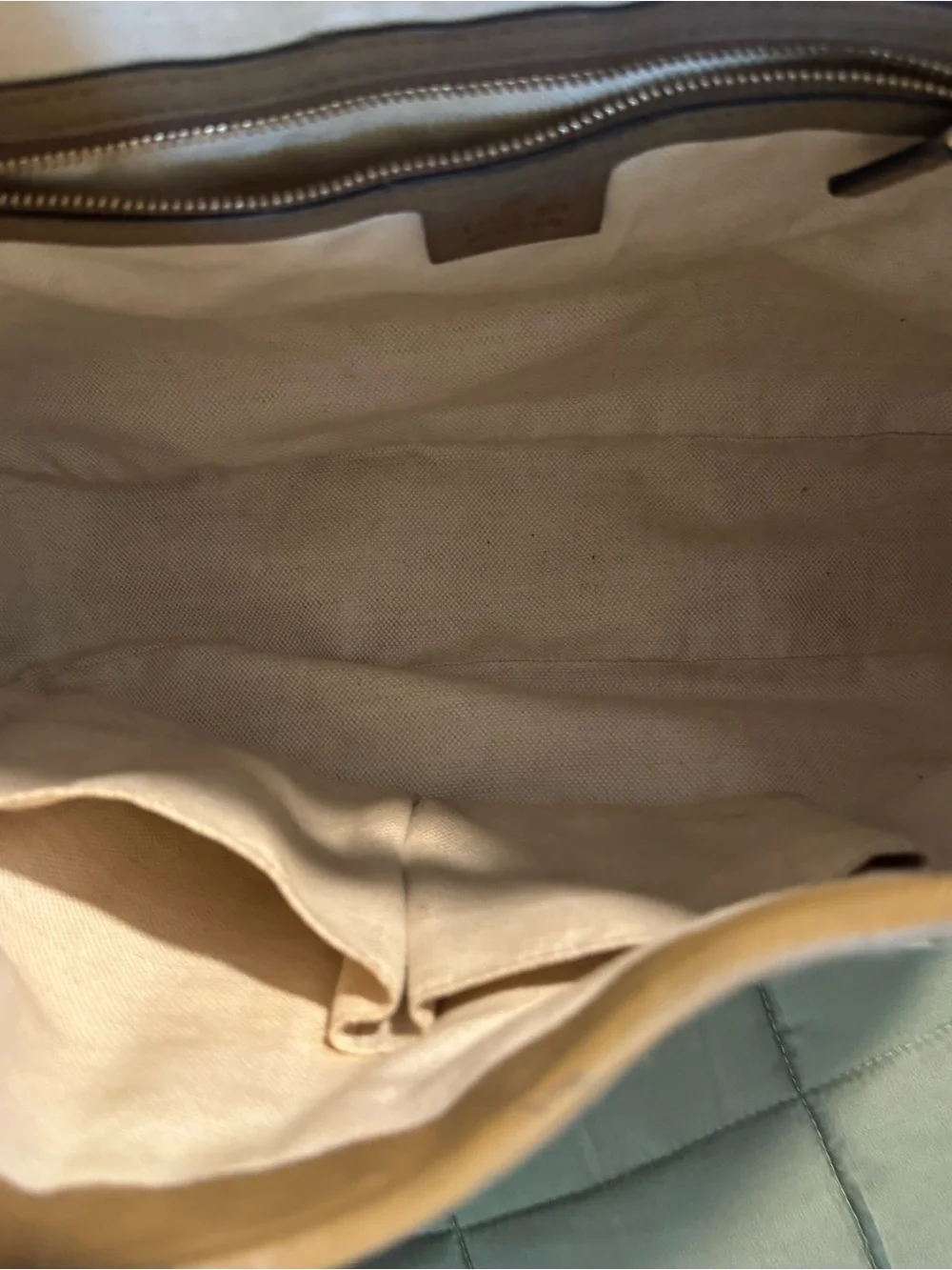 Gucci Jackie Vintage Tan and Beige GG Canvas Hobo Bag